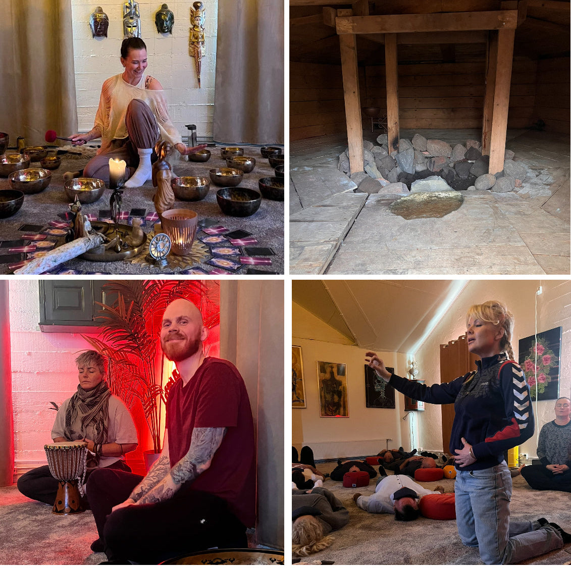 Helgar Námskeið – Kyrrð, Sweat, yoga öndun og tónheilun